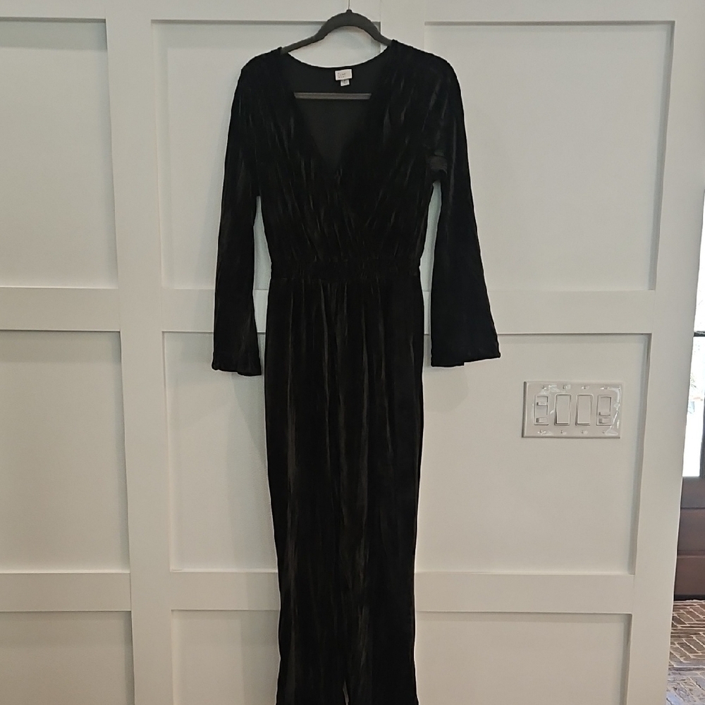 Elegant Black Long Sleeve Jumpsuit